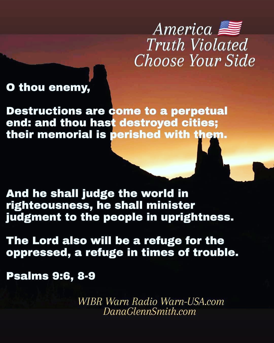America Truth Violated Meditation