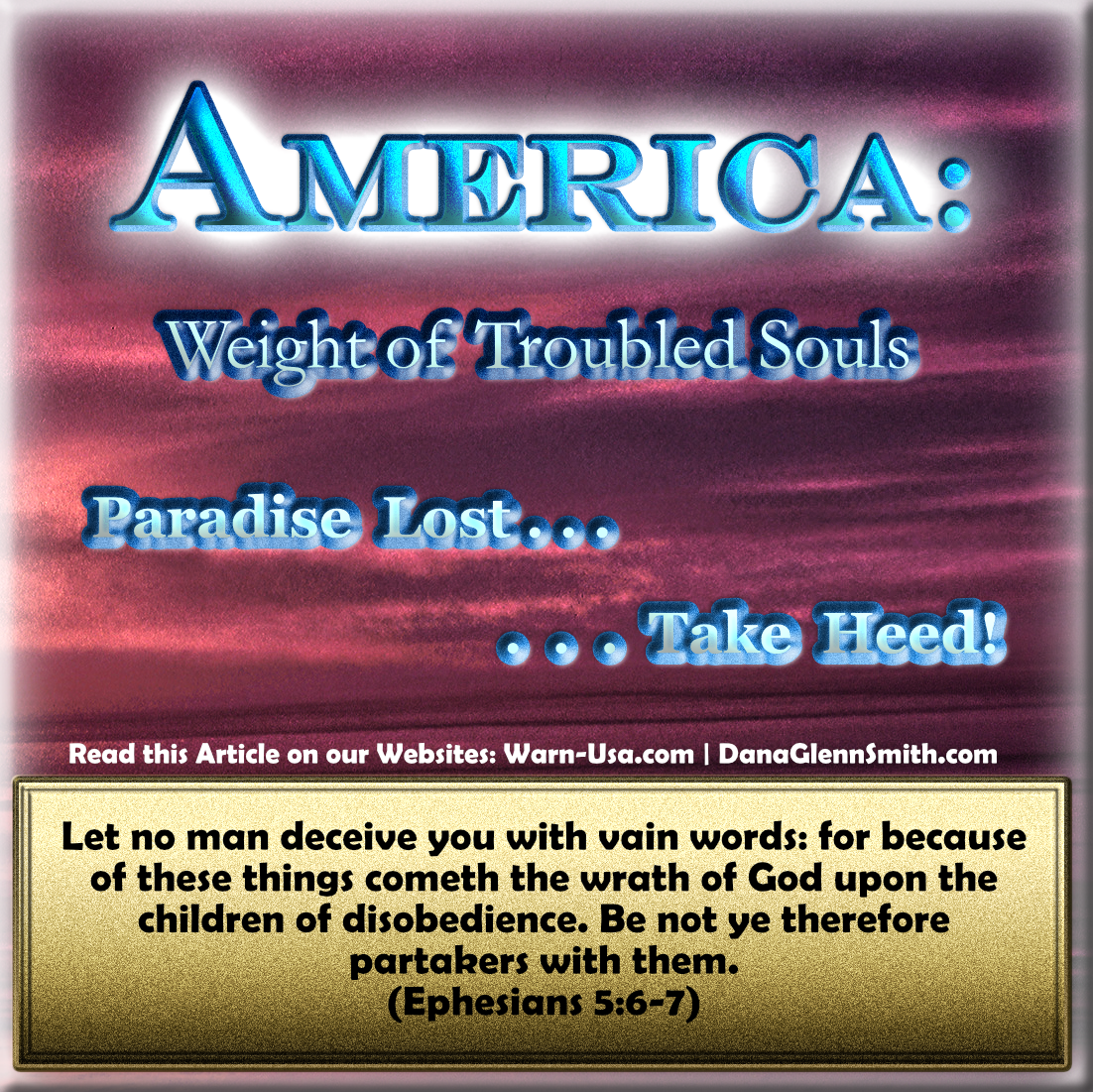 America Weight of Troubled Souls article Image